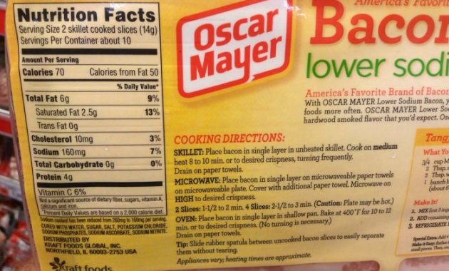 Bacon Up Nutrition Facts A Deep Dive