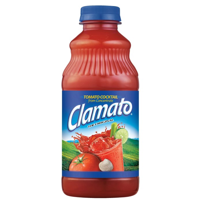 Clamato juice nutrition facts