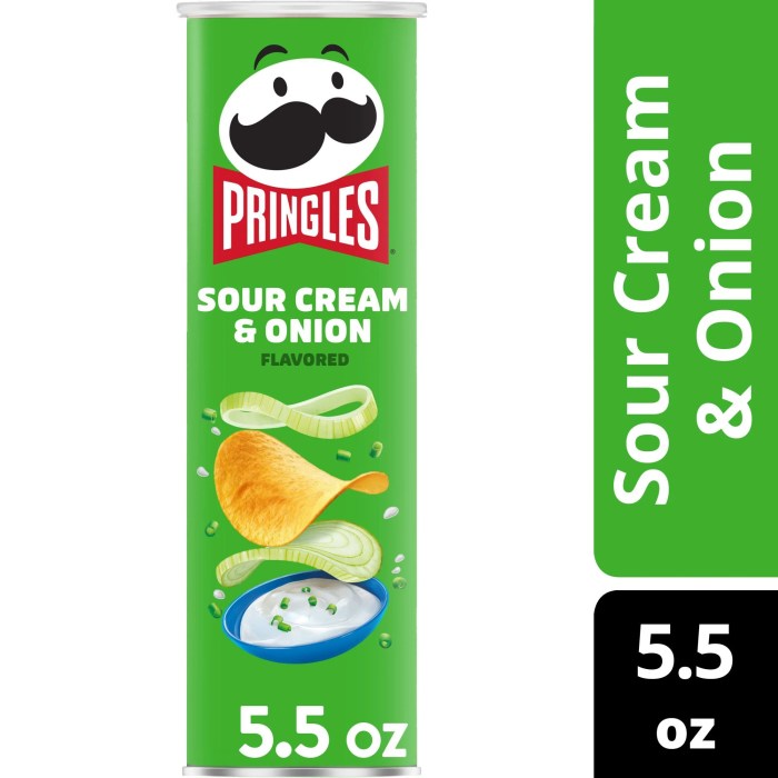 Pringles sour cream onion nutrition facts