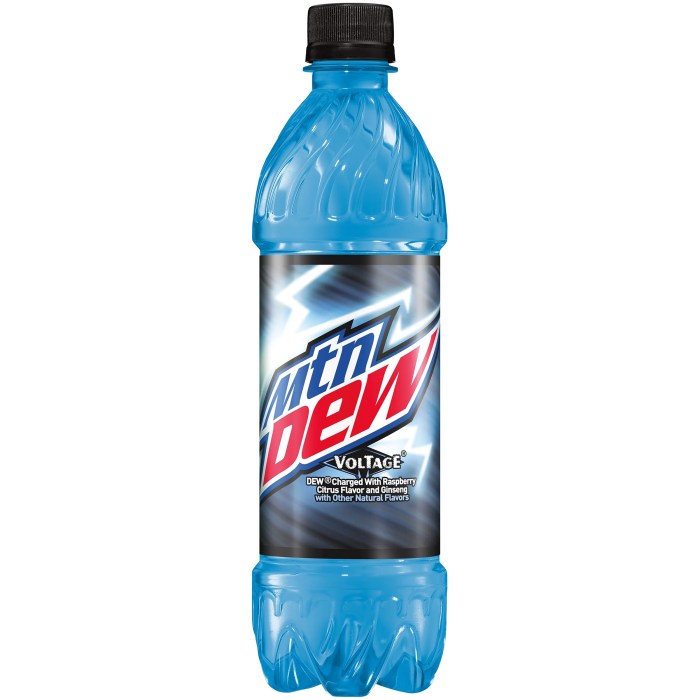 Mountain dew voltage nutrition facts