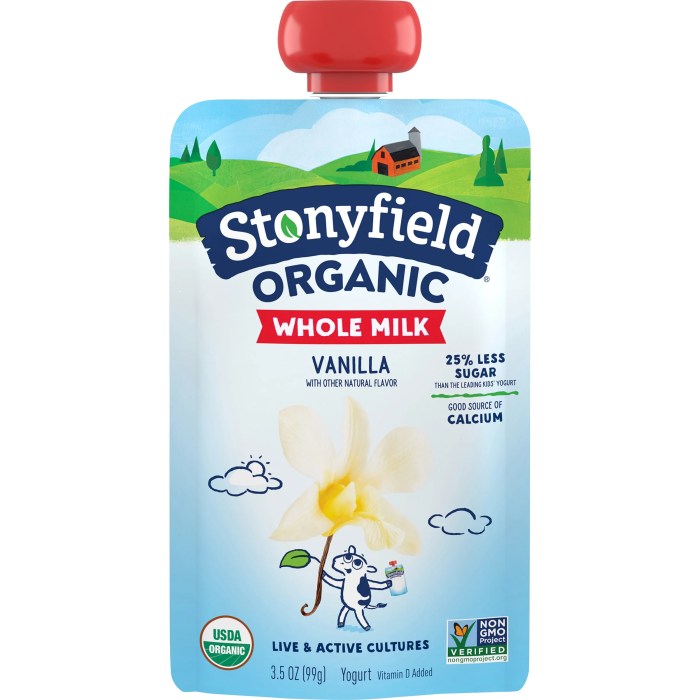 Stonyfield organic yogurt nutrition facts